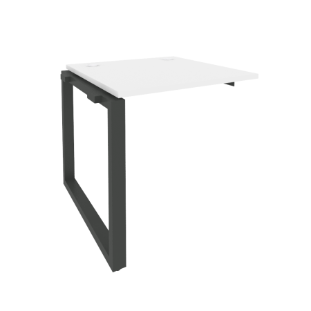 Наборный элемент рабочей станции на О-образном м/к Onix O.MO-1.NRS-0.8 780x800x750 (Белый Бриллиант/Черный металл)