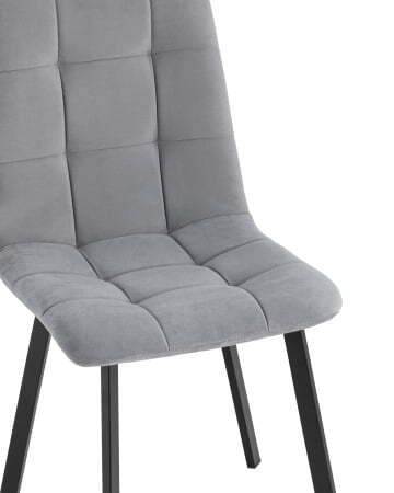 Стул Oliver Square велюр серый (Стул Oliver серый)