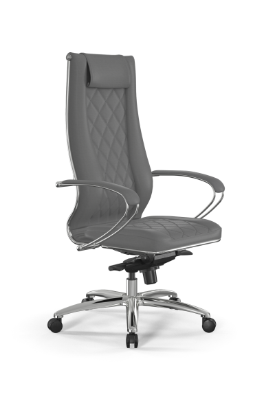 Кресло для руководителя Метта Samurai L1-18K - Infinity /Kc25/Wm33/K2cL(M06.B31.G04.W03) (Серый)