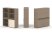Тумба двойная + высокая надставка ES.NB.2V-10 (1500х410х1520) (Латте/Тиквуд Светлый)