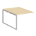 Проходной наборный элемент рабочей станции Metal System Style БО.ПРС-СП-2.1 1000x1475x750 (Дуб Наварра/Серый металл)