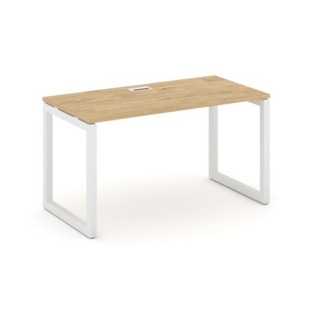 Стол письменный SN-5O.SP-011 (980х700х750) (Тиквуд Светлый/Металл Белый)