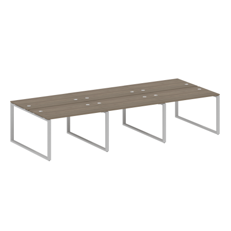 Рабочая станция Metal System Style БО.СМ-6.2 3600x1475x750 (Вяз/Серый металл)