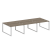 Рабочая станция Metal System Style БО.СМ-6.2 3600x1475x750 (Дуб Наварра/Серый металл)