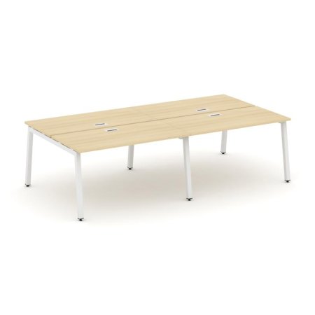 Рабочая станция 2-х сторонняя SN-5A.DRS-042 (2360х1432х750) (Акация Лорка/Металл Белый)