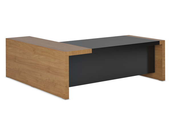 Стол письменный правый KYU DM (2200х2000х750) (Дуб Кендал)