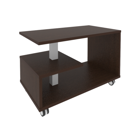 Стол журнальный First KSM-1 на колесах 900x500x500 (Венге)