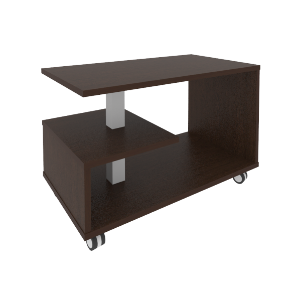 Стол журнальный First KSM-1 на колесах 900x500x500 (Венге)
