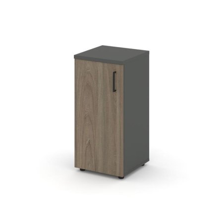 Шкаф низкий узкий SN.STU-301(L) (400х400х833) (Антрацит/Вяз Благородный)