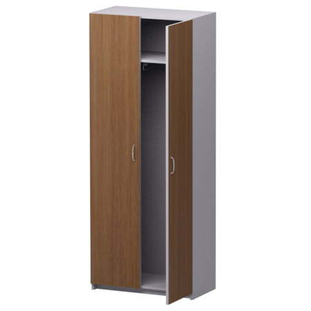 Офисный шкаф для одежды Бюджет 2555 716x349x1810 (Орех Онтарио)