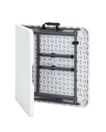 Стол складной чемодан пластиковый Кейт 120 (Стол складной Кейт белый)