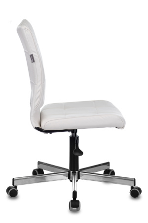 Кресло CH-330M белый Lincoln 100 эко.кожа крестов. металл хром (Белый)