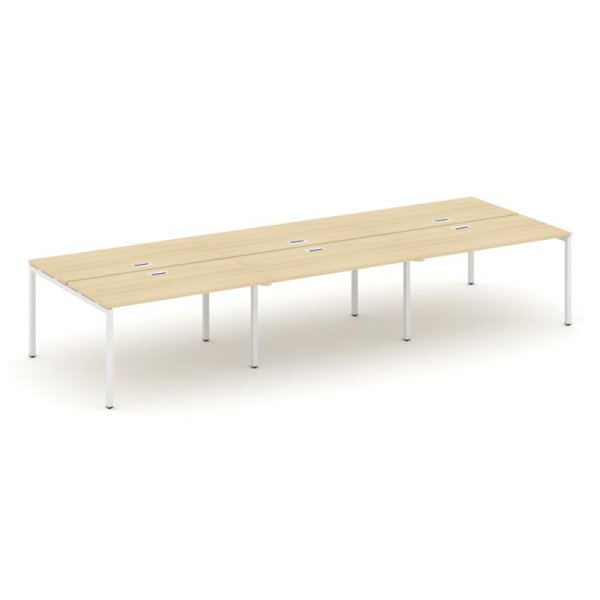 Рабочая станция 2-х сторонняя SN-4P.DRS-064 (4740х1232х750) (Акация Лорка/Металл Белый)