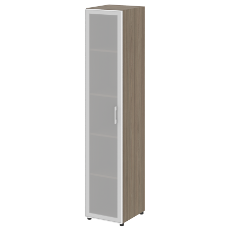 Шкаф высокий узкий нужен топ левый LT.SU 1.10R L 400x450x1990 (Вяз Благородный)