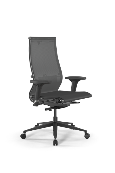 Кресло для руководителя Метта SynchroSit 10 B2-107D - T /Km00/Nb00/D02P(M23.B11.G19.W02) (Серый)