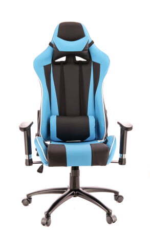 Кресло игровое Lotus S5 Экокожа Голубой (Everprof Lotus S5 Экокожа Голубой)