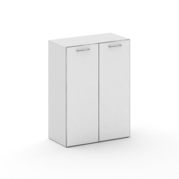 Шкаф широкий средний Cross CR.ST-204 white (896x460x1202) (Белый Бриллиант UM-Лакобель Белый)