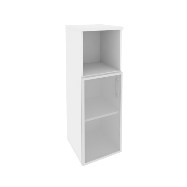 Шкаф средний узкий левый Onix O.SU-2.2RL 400x420x1207 (Белый Бриллиант)