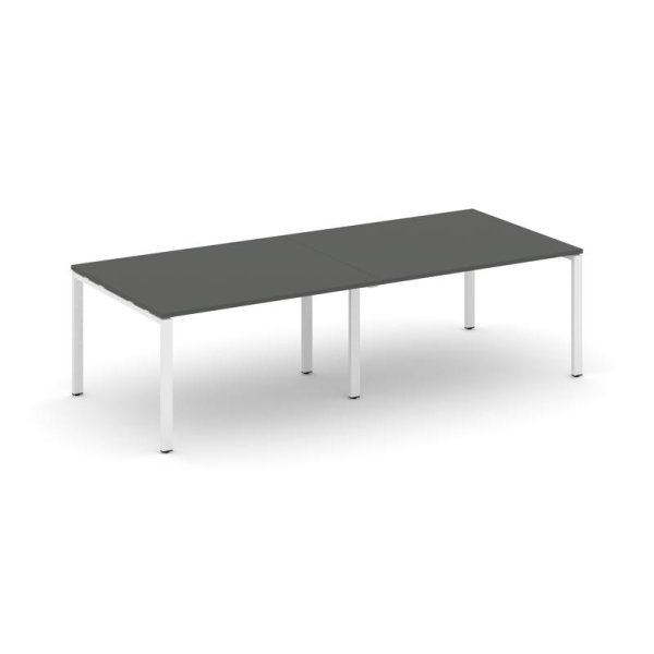 Стол переговорный SN-6P.SPRG-044.3 (3160х1180х750) (Антрацит/Металл Белый)