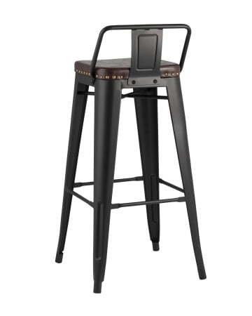 Стул барный TOLIX SOFT черный матовый (Стул барный Tolix Soft черный матовый)