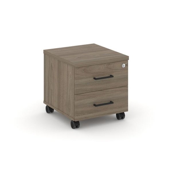 Тумба мобильная 2 ящика стандартные колеса SN.TM-001 (416х460х437) (Вяз Благородный)