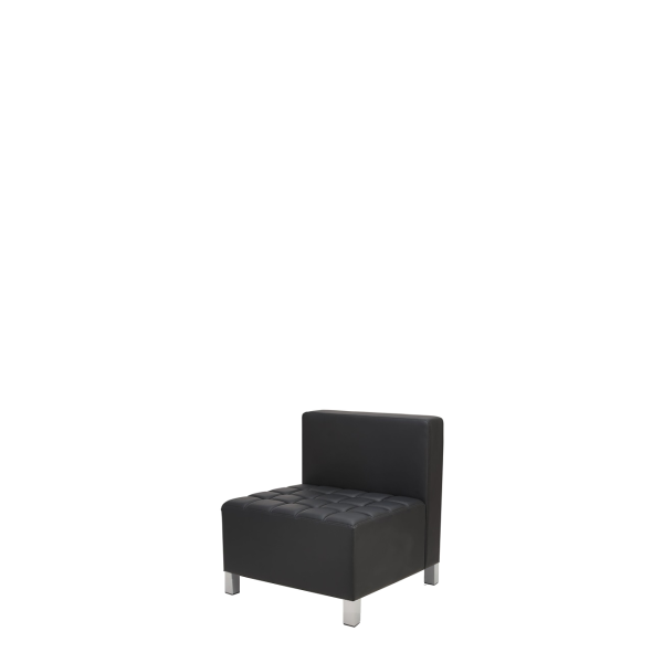 Кресло офисное Трио (М-54) без подлокотников (Черный)