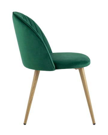 Стул Лион Страйпс велюр зеленый (Стул Лион зеленый)