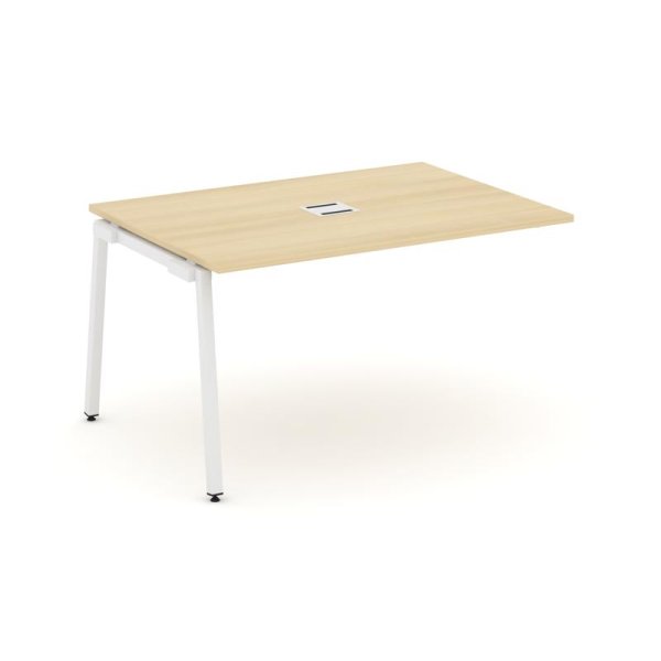 Проходной наборный элемент переговорного стола SN-4A.NSPRG-001 (980х980х750) (Акация Лорка/Металл Белый)