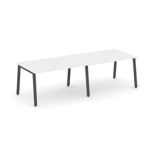 Стол переговорный SN-6A.SPRG-011.3 (1960х980х750) (Белый/Металл Антрацит)