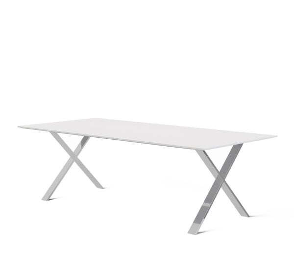 Стол для руководителя L190 1900х900х750 (Белый/Хром металл)