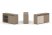 Тумба двойная + топ ES.NB.2T-4 (1500х410х750) (Латте/Тиквуд Светлый)