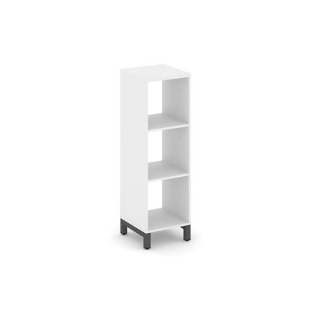 Каркас стеллажа 3 яруса SN.KS-310 (387х400х1248) (Белый/Металл Антрацит)