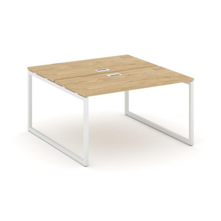Рабочая станция 2-х сторонняя SN-4O.DRS-002 (1180х1232х750) (Тиквуд Светлый/Металл Белый)