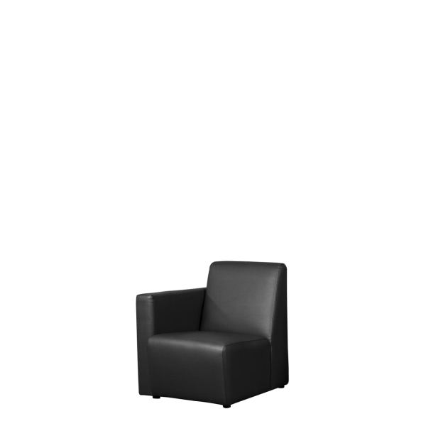 Кресло офисное Джоинт (М-49) подлокотник левый (Черный)