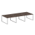 Рабочая станция Metal System Style БО.СМ-6.2 3600x1475x750 (Дуб Наварра/Серый металл)