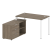 Рабочая станция с опорной тумбой левая Metal System Style БП.РС-СТС-2.2 Л 1300x1520x750 (Дуб Наварра/Серый металл)