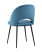 Стул Меган велюр пыльно-синий (Стул Меган синий)