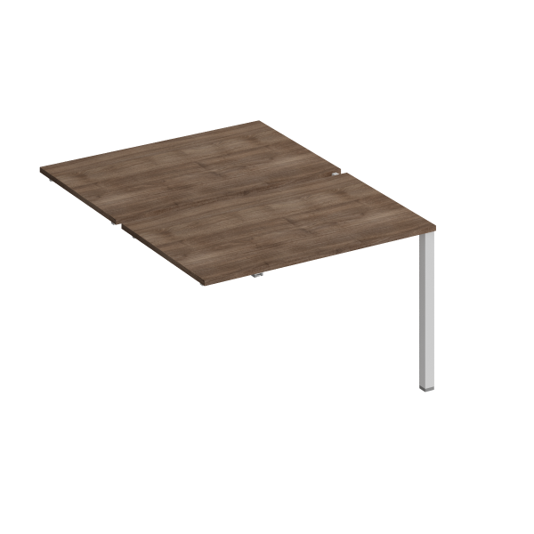 Секция стола рабочей станции на металлокаркасе КФ (2х120) Комфорт КФ К.1144-1 1200x1540x750 (Дуб шамони темныйСерый)