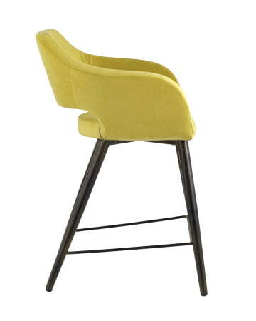 Стул полубарный Саймон велюр золотистый (Стул полубарный Саймон золотистый)