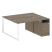 Рабочая станция Metal System Style БО.РС-СТП-2.2 1612x1475x750 (Дуб Наварра/Серый металл)