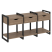 Тумба на регулируемых опорах наборная VR.L-TN-4.O 1440x460x719 (Тиквуд Темный/Белый металл)