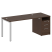 Рабочая станция с опорной тумбой Metal System Style БП.РС-СТП-1.3 1812x720x750 (Дуб Наварра/Серый металл)