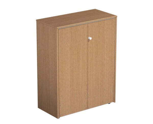 Шкаф для документов закрытый Profiquadro КВ 319 940x450x1220 (Орех ногаро/Белый премиум)