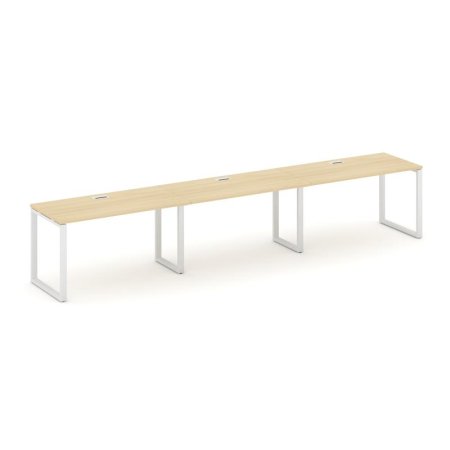 Рабочая станция 1 сторонняя SN-6O.ORS-033 (4140х600х750) (Акация Лорка/Металл Белый)