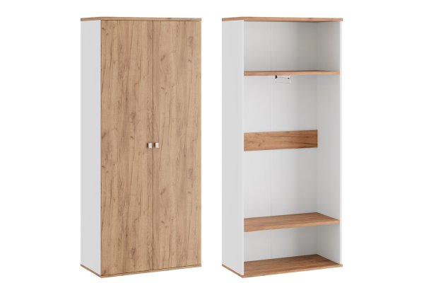 Гардероб Foil (900х450х2070) (Дуб крафт золотой)