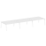 Рабочая станция на 6 рабочих места на А-образном м/к Metal System Style БА.СМ-6.5 5400x1475x750 (Дуб наварра/Серый металл)