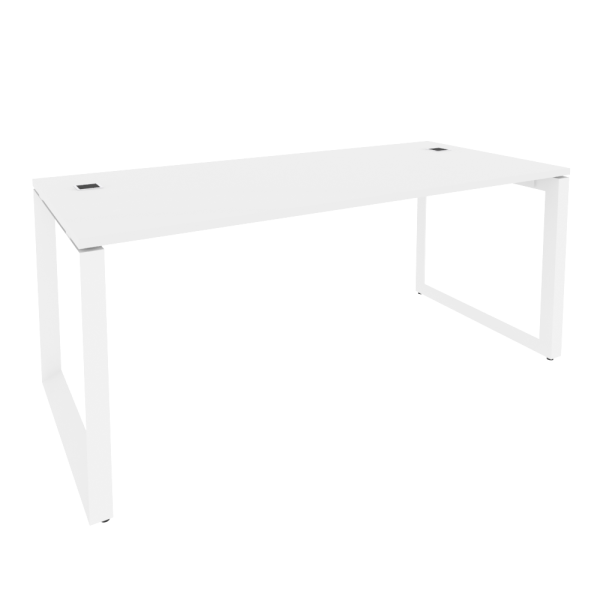 Стол рабочий на О-образном м/к Onix O.MO-SRR-5.8 1780x800x750 (Белый Бриллиант/Белый Металл)