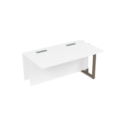 16СПС.182 Стол прямой бенч, средний модуль  (1200x800x750) (Белый Премиум | Tabaco)