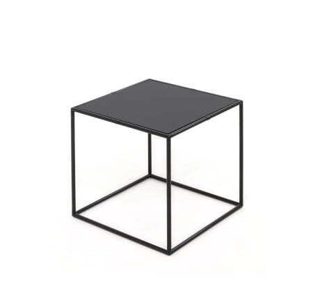 FESTA Стол кофейный 40х40 (Черный/Черный металл)
