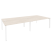 Рабочая станция на П-образном м/к Onix O.MP-D.RS-4.4.7 3160x1475x750 (Тиквуд Темный/Белый Металл)
